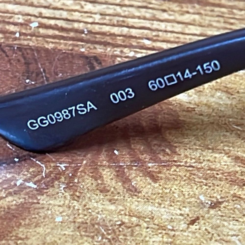 Gucci Silver‎ Aviator Sunglasses Gg097sa New With Tags No Box - Picture 5 of 7